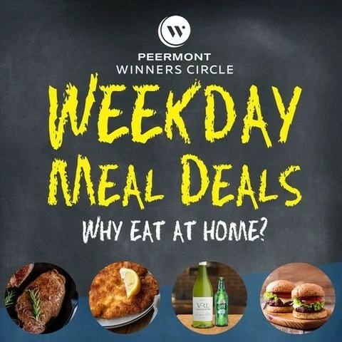 Weekday Meals!

Winners Circle Members get exclusive offers with our Weekday Meal Deals from Monday to Thursday between 17:00 to 22:00.
Sign up today!

#WeekdayMeals #WinnersCircle #WeekdayMealDeals
Ts & Cs apply | Exclusive to Winners Circle Members