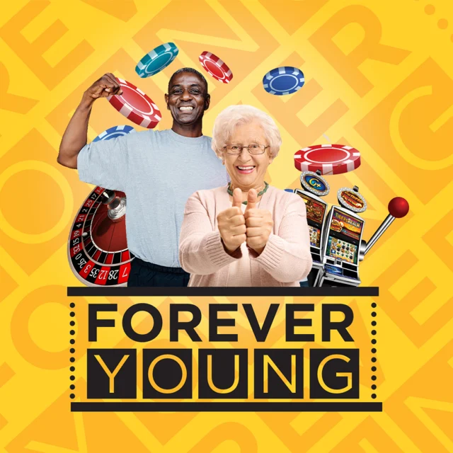 FOREVER YOUNG
You’re Not Getting Older, You’re Getting Better!Tuesdays | From 08h00If you’re 55 or older you qualify to be part of our Forever Young Club promotion where you could win a share of R5000 FreePlay in our Draw at 15h00.PLUS, grab an all-day free Breakfast from 08h00 – 16h00Earn 10 Points in 3 Weeks to qualify for the day of activities – because you’re worth it.
Qualifiers will be notified by SMS18+ only. Winners know when to stop. | Ts & Cs apply | Exclusive to Winners Circle Members over 55 years
#Foreveryoung #Promotions #Winnerscircle #Freeplay