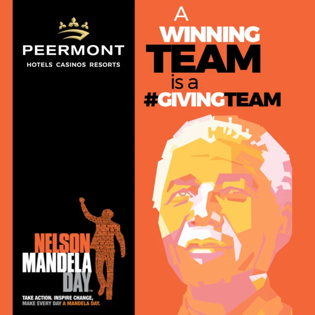To commemorate the generous spirit of Madiba, Peermont Resorts are proudly giving 67 minutes — and more — to uplift our local communities.
Our #WinningTeam is giving back and making a difference because "It always seems impossible until it’s done."
Watch this space for our Mandela Day projects.
#MandelaDay #PeermontCares #MakingADifference #67Minutes #PeermontResorts #InServiceOfHumanity