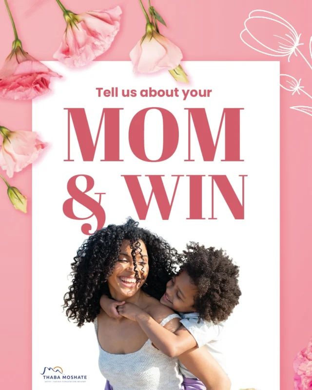 It’s Mother’s Day, and Thaba Moshate is celebrating all the amazing moms in Tukakgomo!Share the love by telling us what you appreciate most about your mother—or what you love about being a mom—and you could win one of these special treats:- A Bed & Breakfast stay
-  A relaxing spa treatment
- A buffet dinner for twoT’s & C’s apply.
#ThabaMoshate #CelebratingMothers #MoshateWaleHumo